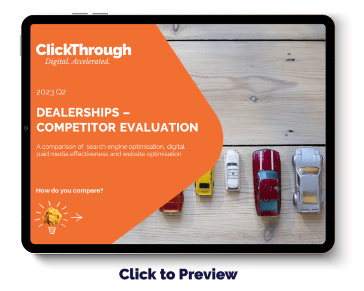 Digital Benchmark Report - Automotive Dealerships - Q2 2023 - Cover