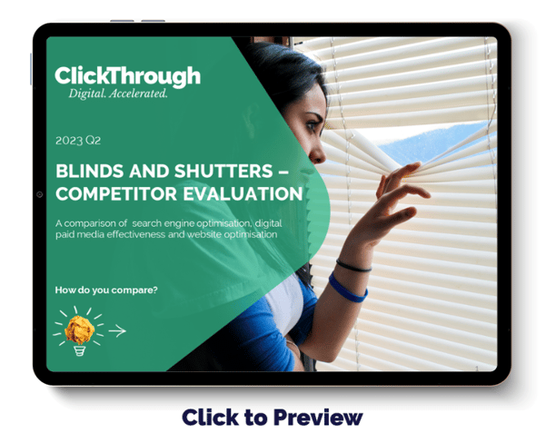 Digital Benchmark Report - Blinds and Shutters - Q2 2023 - COVER