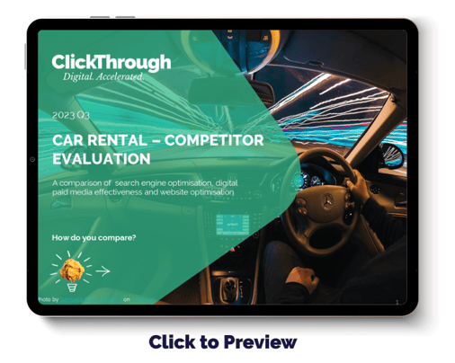 Digital Benchmark Report - Car Rental - Q3 2023 - Cover