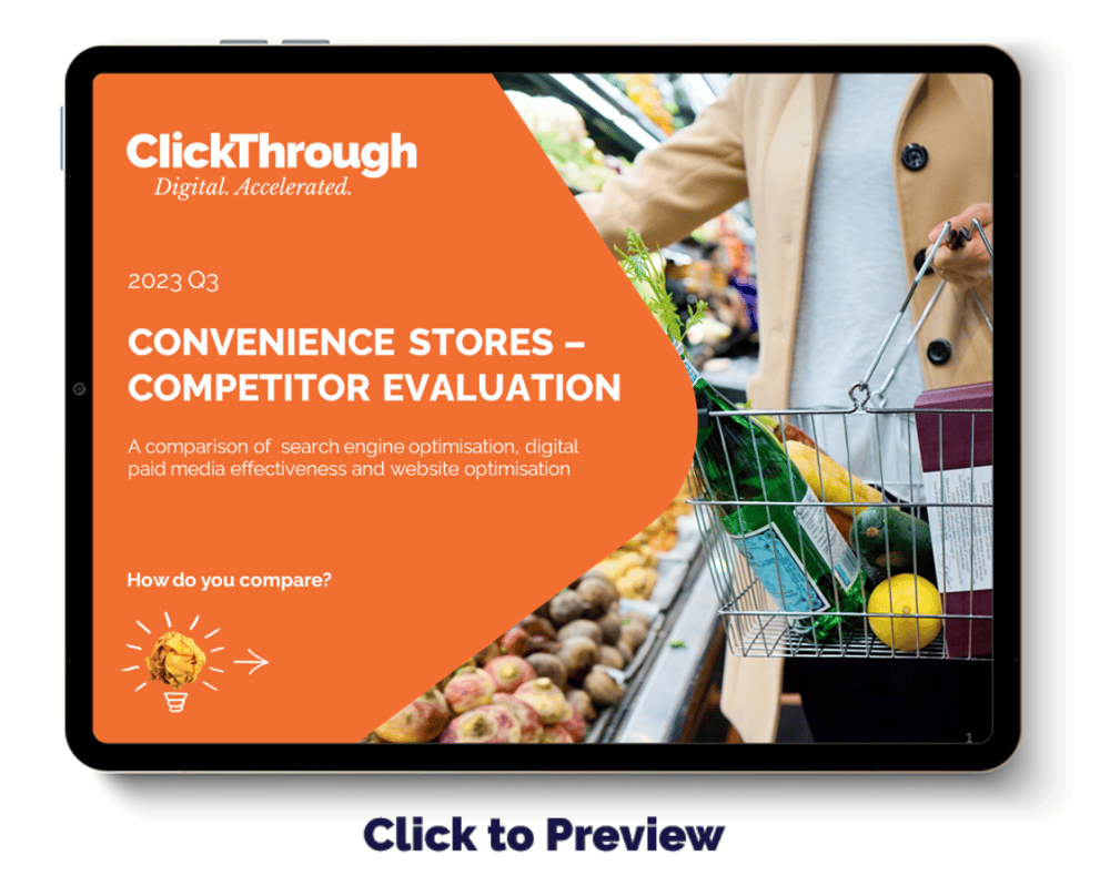 Digital Benchmark Report - Convenience Stores - Q3 2023 - COVER