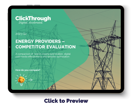 Digital Benchmark Report - Energy Providers - Q2 2023 - Cover