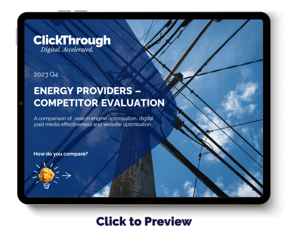 Digital Benchmark Report - Energy Providers - Q4 2023 - Cover