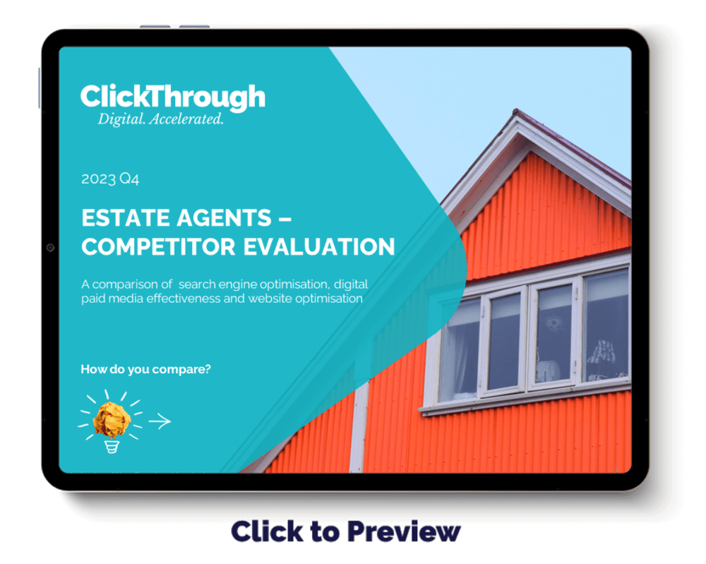 Digital Benchmark Report - Estate Agents - Q4 2023 - Cover