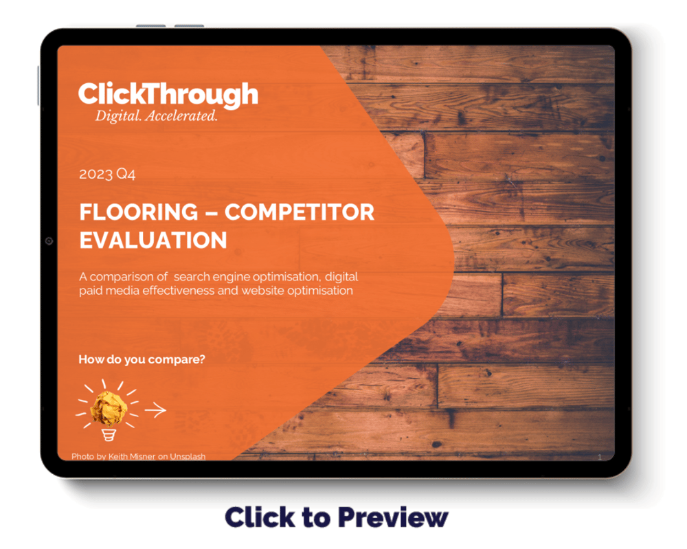 Digital Benchmark Report - Flooring - Q4 2023 - COVER