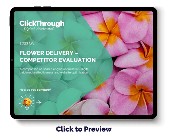 Digital Benchmark Report - Flower Delivery - Q3 2023 - Cover