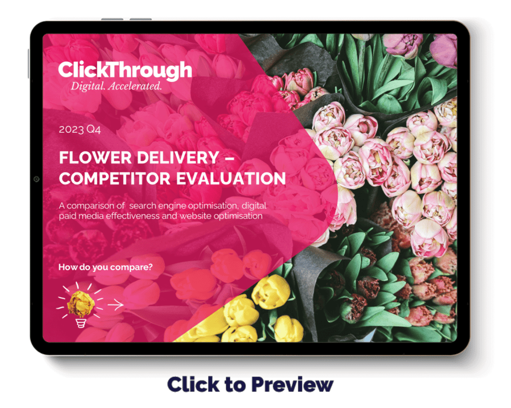 Digital Benchmark Report - Flower Delivery - Q4 2023 - Cover