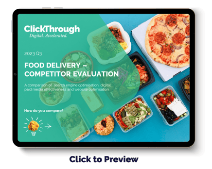 Digital Benchmark Report - Food Delivery - Q3 2023 - Cover