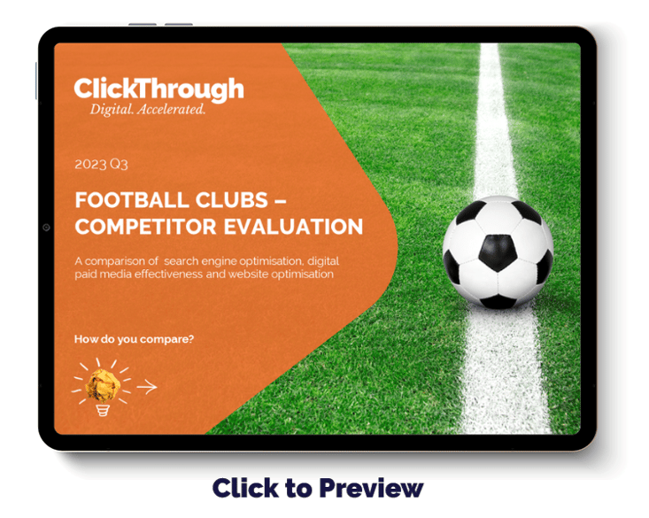 Digital Benchmark Report - Football - Q3 2023 - Cover