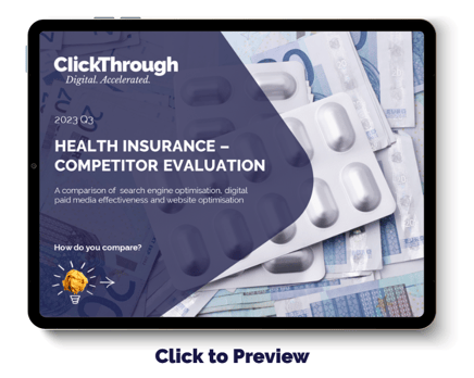 Digital Benchmark Report - Health Insurance - Q3 2023