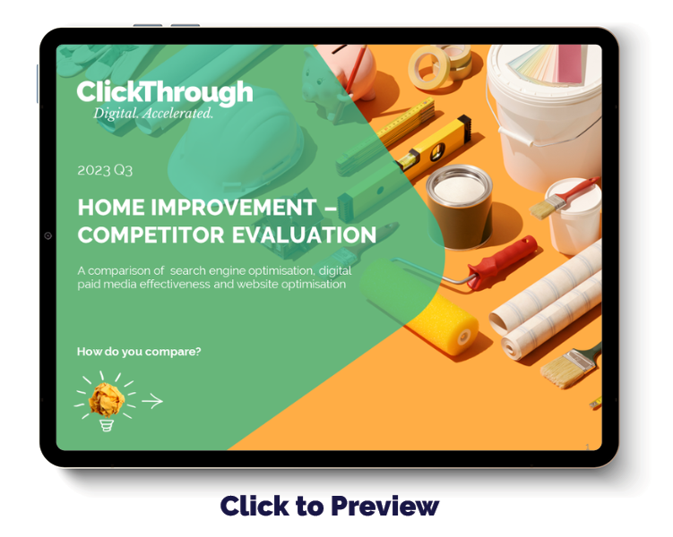 Digital Benchmark Report - Home Improvement - Q3 2023 - Cover