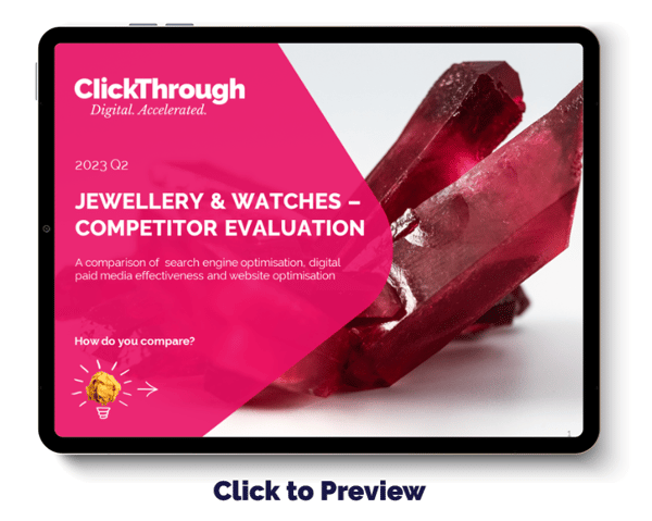 Digital Benchmark Report - Jewellery and Watches - Q2 2023 - Cover