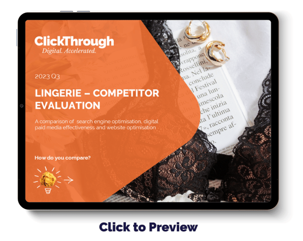 Digital Benchmark Report - Lingerie - Q3 2023 - Cover