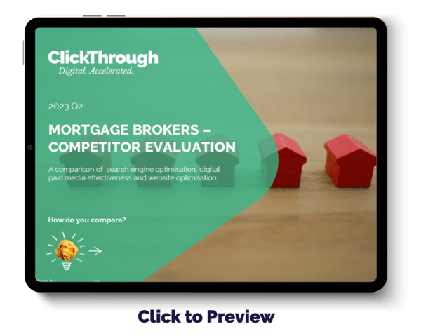 Digital Benchmark Report - Mortgage Brokers - Q2 2023 - Cover