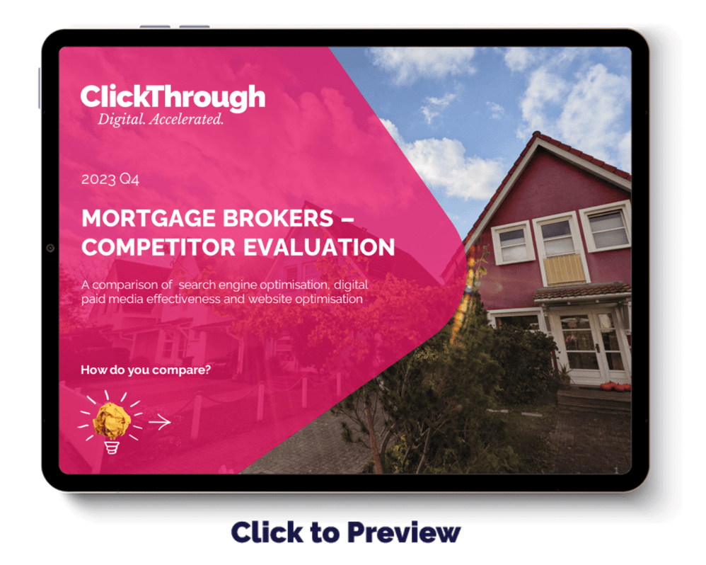 Digital Benchmark Report - Mortgage Brokers - Q4 2023 - Cover