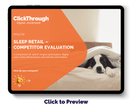 Digital Benchmark Report - Sleep Retailers - Q3 2023 - Cover-1