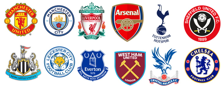 English Football Teams Logos