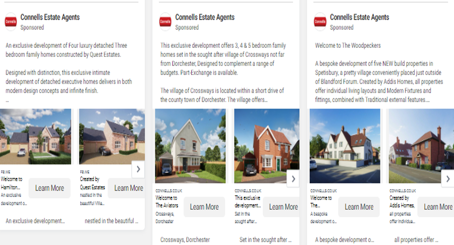 Estate Agent FB ads Q4