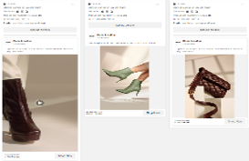 Footwear Facebook ads