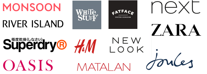 High Street Fashion Logos Sept 23