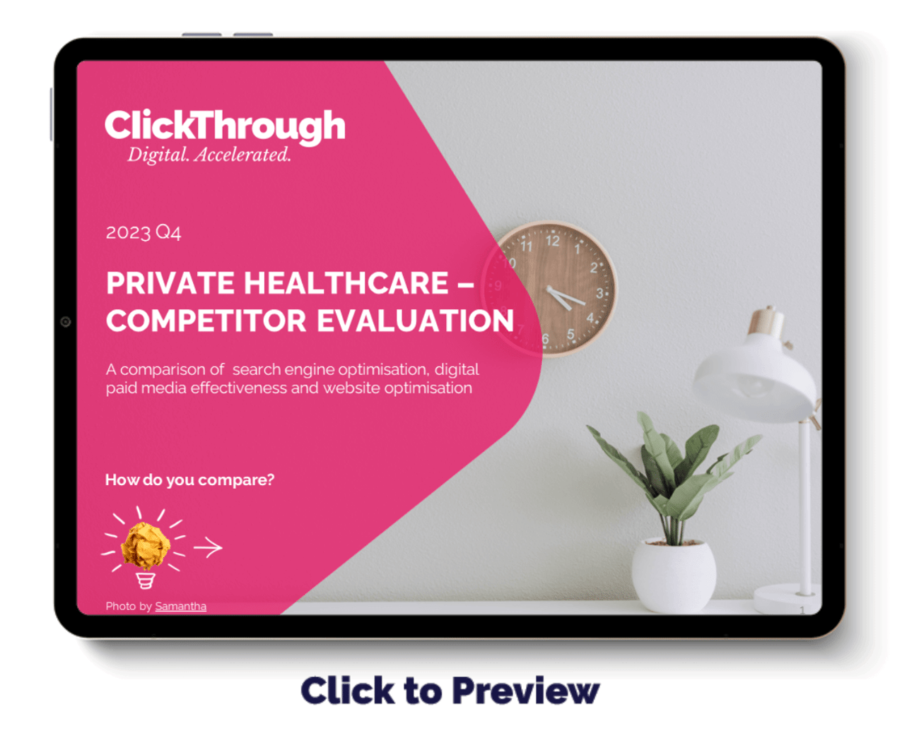 Private Healthcare - Digital Benchmark Report - Q4 2023 - Cover