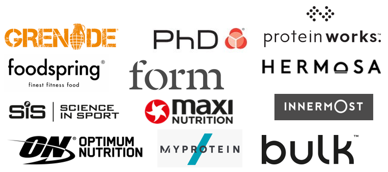 Protein and Sports Nutrition Brand Logos