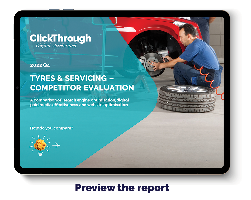 Sector Reports Ipad cover - Q4 tyres and servicing