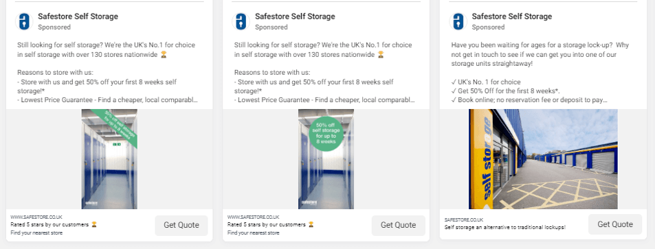Self Storage - FACEBOOK Safestore