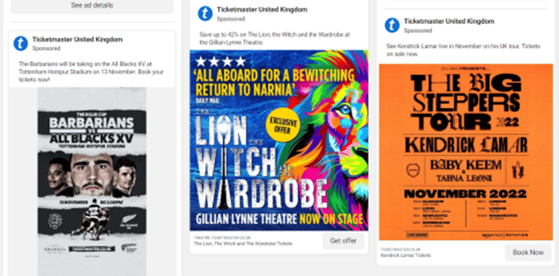 Ticket Sellers Facebook Ads