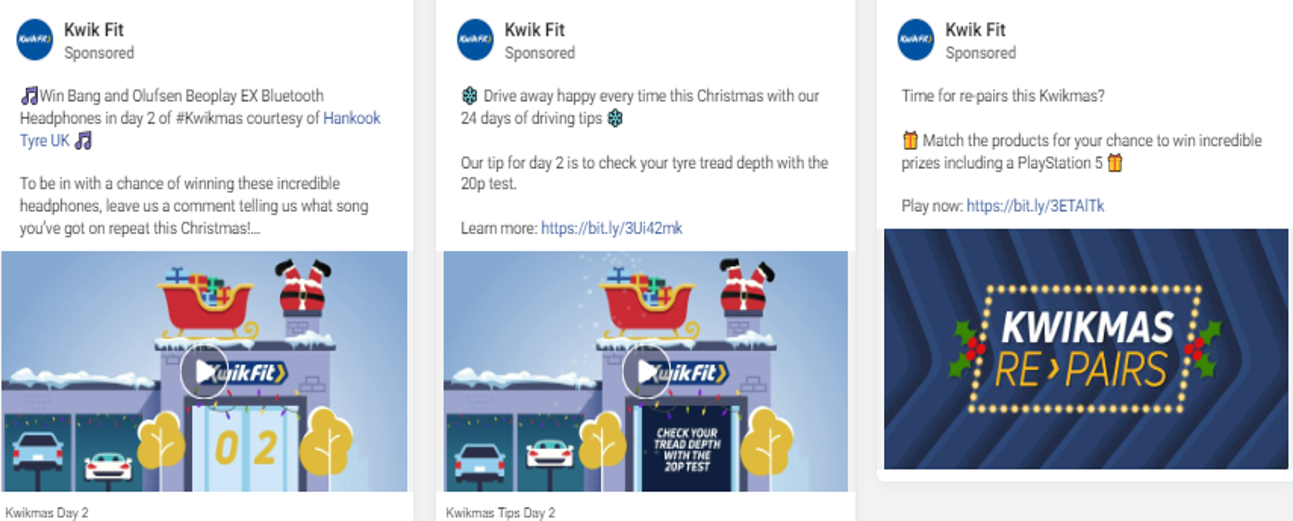 Tyres and Servicing Q4 FB ads