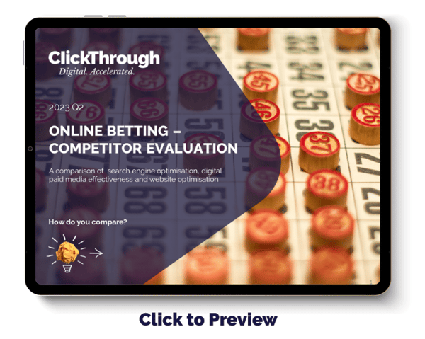 UK Online Betting Companies - Digital Marketing Benchmark Report, Q2 2023