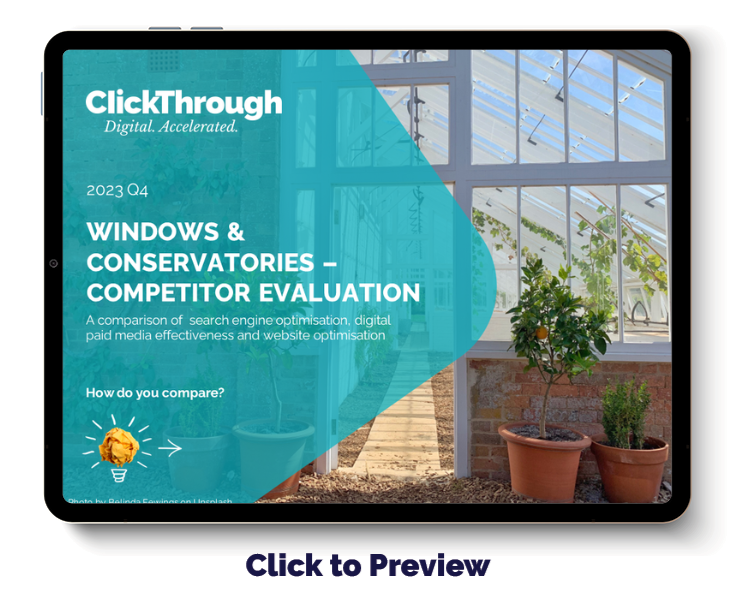 Windows&Conservatories - Digital Benchmark Report - Q4 2023 - Cover