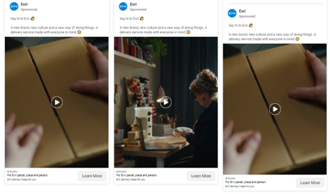 Evri facebook ads