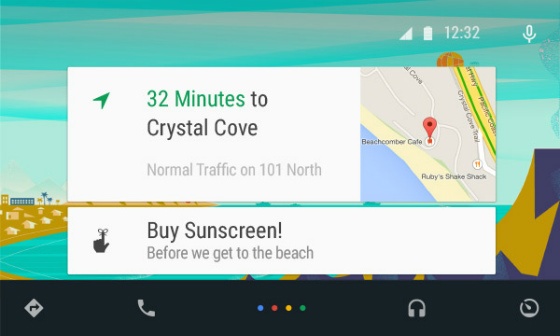 Android Auto example.