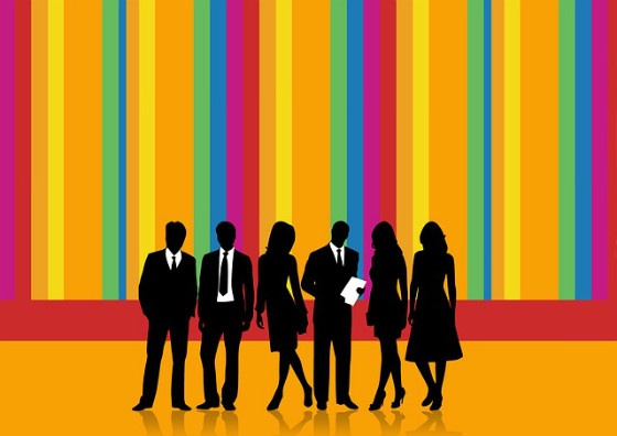 A group of personas in silhouette.