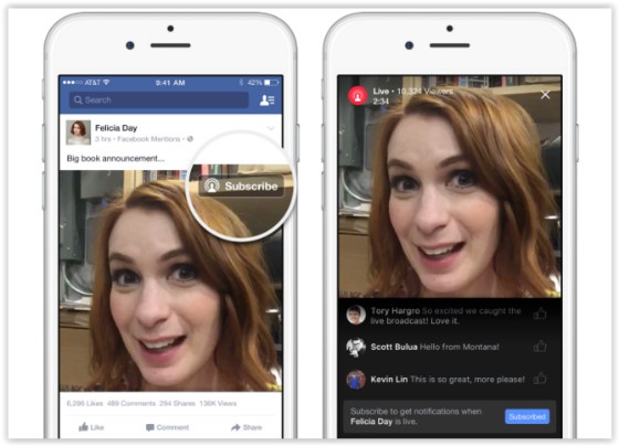 Facebook Live subscription