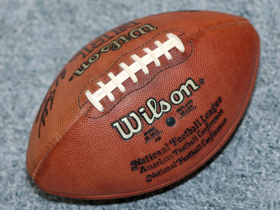 An American football.