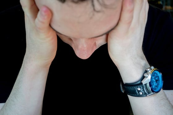 Frustrated man.