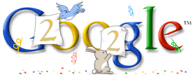 Google's New Year Doodle 2002