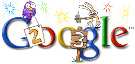Google's New Year Doodle 2003