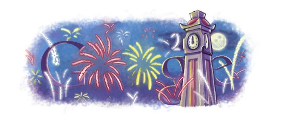 Google's New Year Doodle 2010