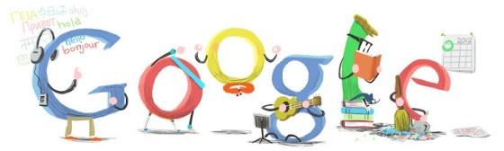 Google's New Year Doodle 2012