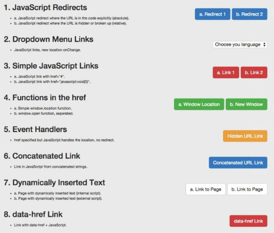Audette's page to test Google's JavaScript crawling capabilities.