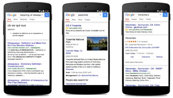 Google's new 'lite' version of mobile search.