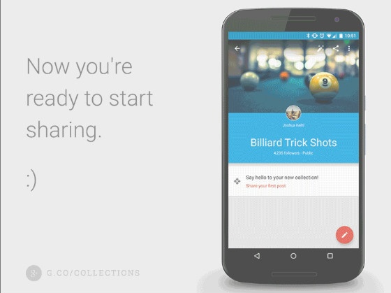Google+ Collections