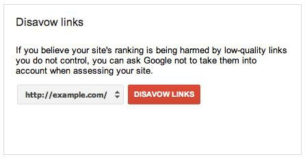 Disavow links