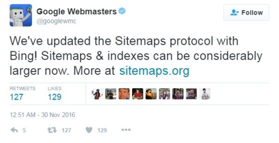 Google update sitemap