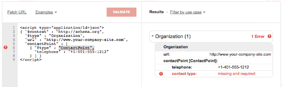 The new Structured Data Testing Tool.