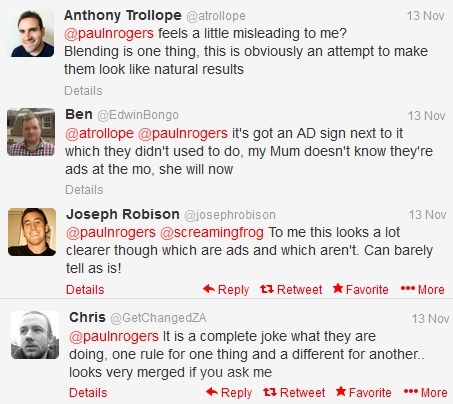 Comments on Google's new PPC formats
