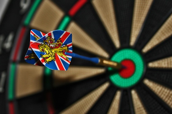 darts on target