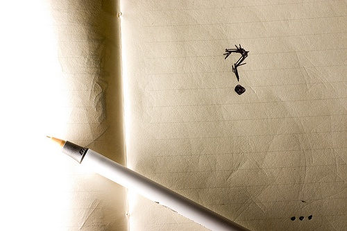 So misleading, in fact, it leaves us with no option but to scrawl disturbingly scratchy question marks on bits of paper. Source: Flickr